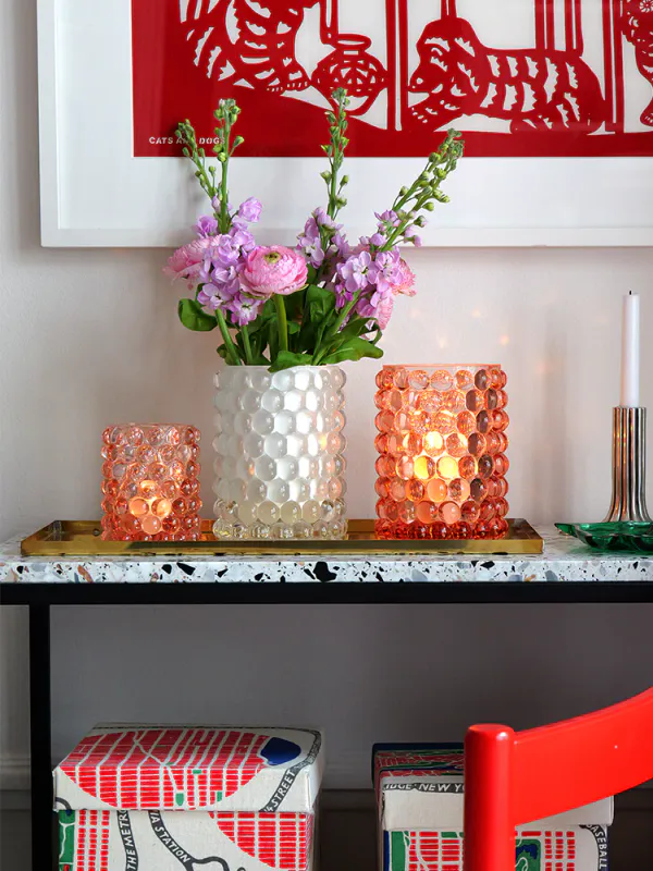 Skogsberg and Smart Hurricane Lamp Boule Regular Rosé