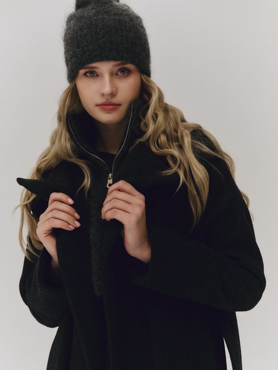 Ella and il Belinda High Neck Charcoal