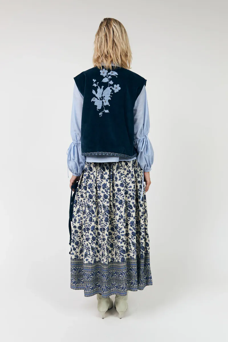 Lollys Laundry Myra Maxi Skirt Blue