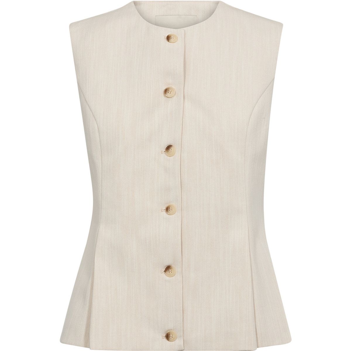 Pieszak Aika Peplum Top Solaris Sand Melange