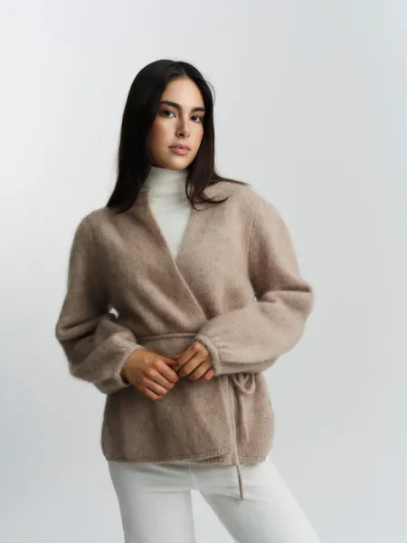 Hovedbilde Ella and il Fredrikke Chunky Cardigan Hazel Beige