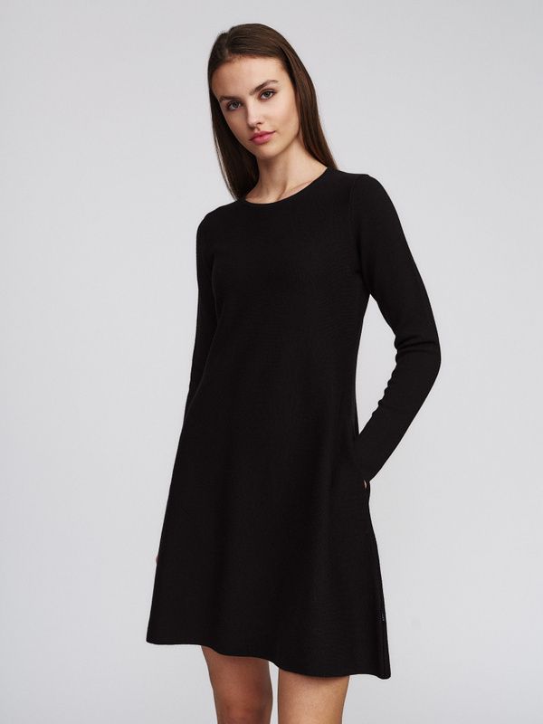 Ella and il Cecilie Merino Dress Dark Brown