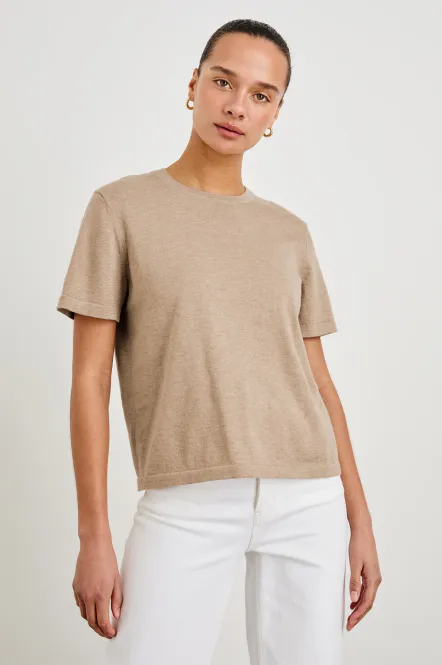 Hovedbilde Rails Cotton Cashmere T-Shirt Heather Oak