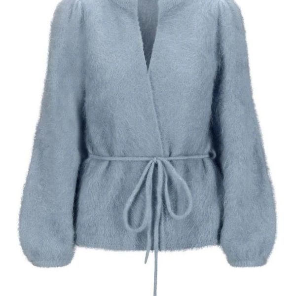 Hovedbilde Ella and il Fredrikke Chunky Cardigan Denim Blue