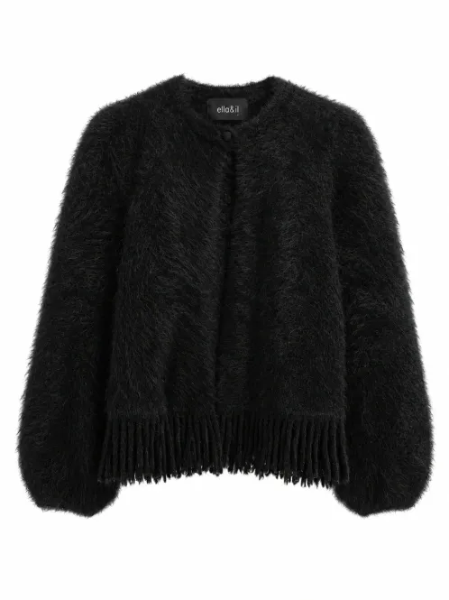 Hovedbilde Ella and il  Anita Chunky Cardigan Black 